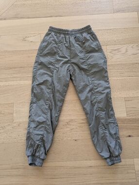 WILO the Label Parachute Jogger Pants in Sage Anthropologie High Rise